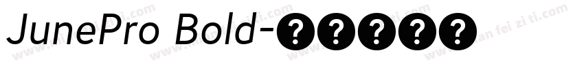 JunePro Bold字体转换